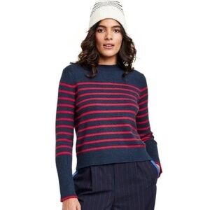 La Ligne for Target Navy Red Striped Crewneck Sweater Large